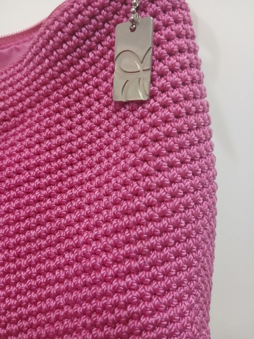 Lina Hot Pink Hank Knit Hobo🩷
